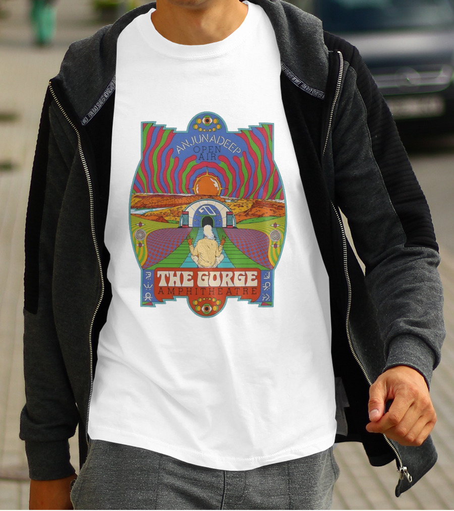 Anjunadeep Open Air The Gorge Amphitheatre Psychedelic Landscape T-Shirt