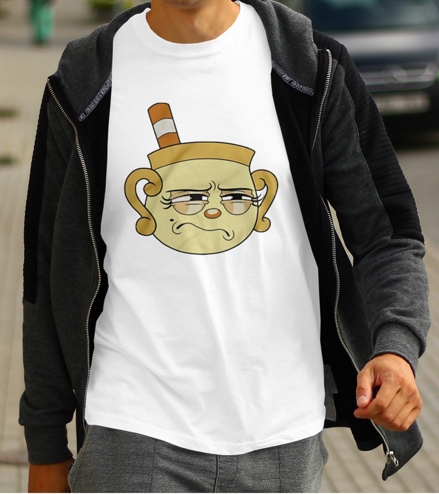 Cuphead Man Grumpy Face T-Shirt