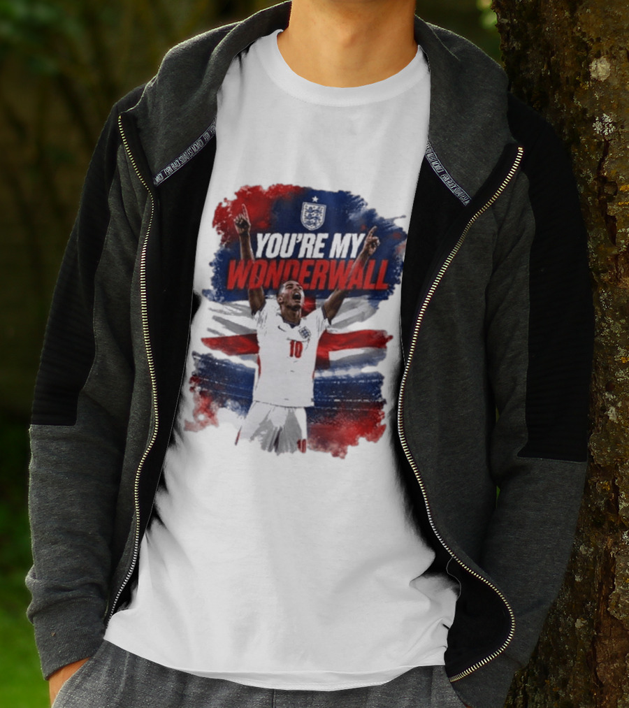 Jude Bellingham England National Team You're My Wonderwall England Flag Football Star Celebration T-Shirt