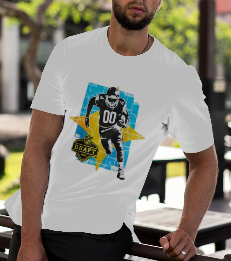 NFL Draft 2026 Football Player Jersey Number 00 T-Shirt