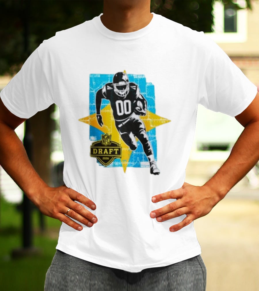 NFL Draft 2026 Football Player Jersey Number 00 T-Shirt