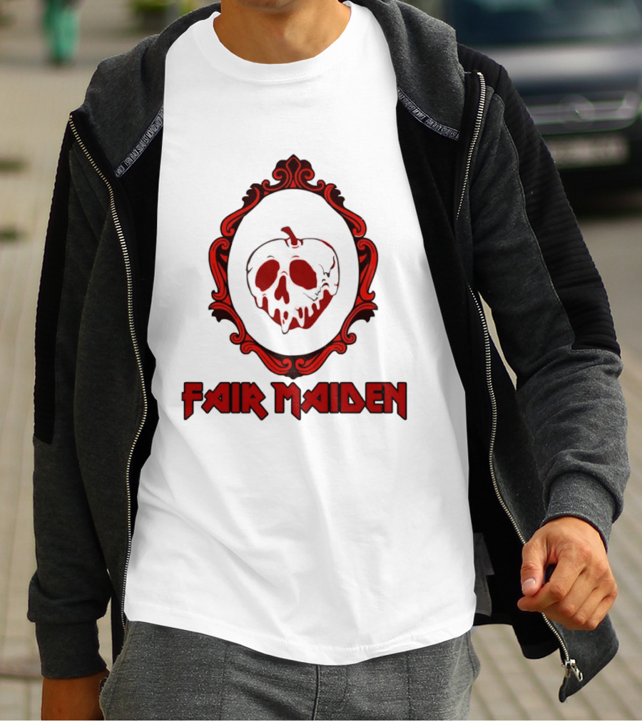 Fair Maiden Poison Apple Mirror Snow White Classic Tale T-Shirt