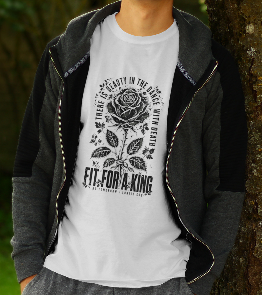 Fit For A King There Is Beauty In The Dance With Death Rose T-Shirt