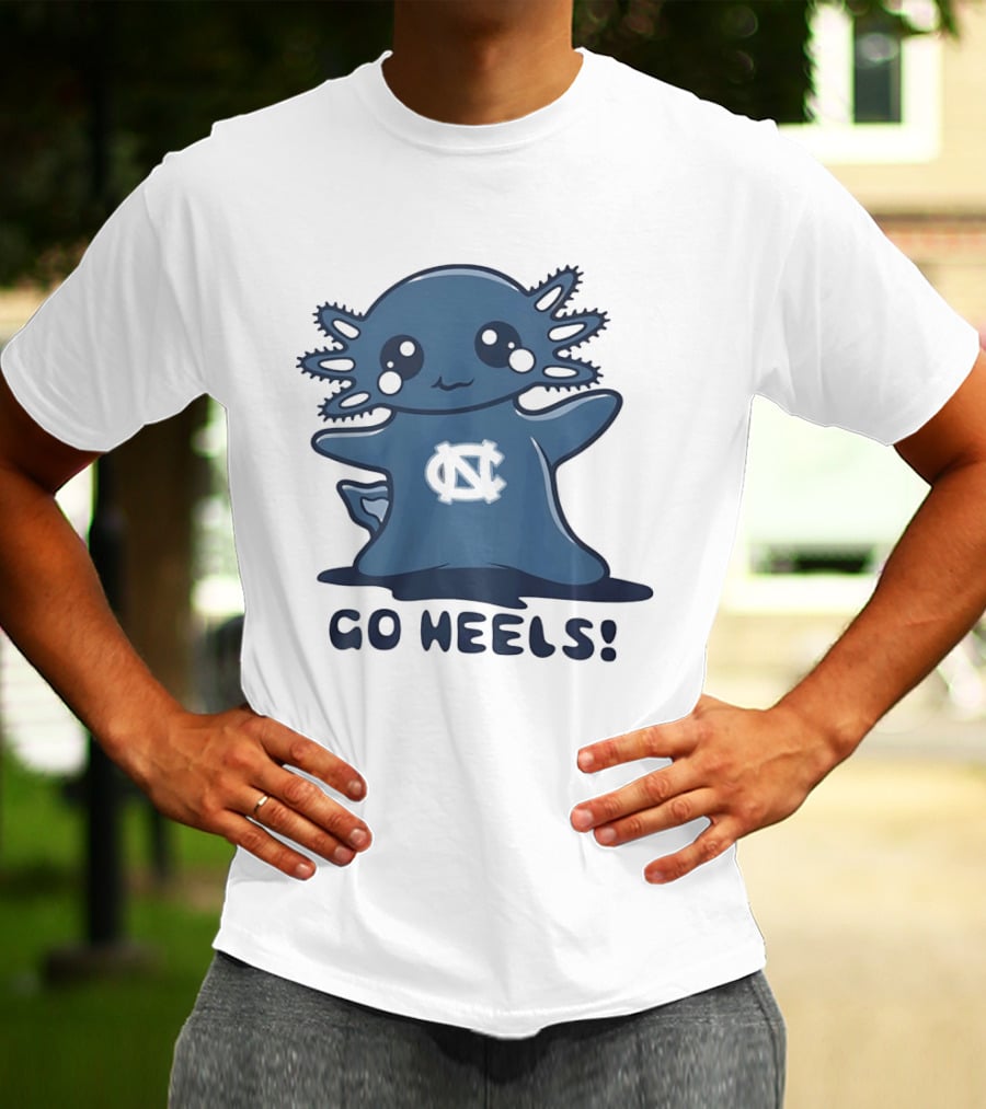 North Carolina Tar Heels Axolotl Go Heels T-Shirt