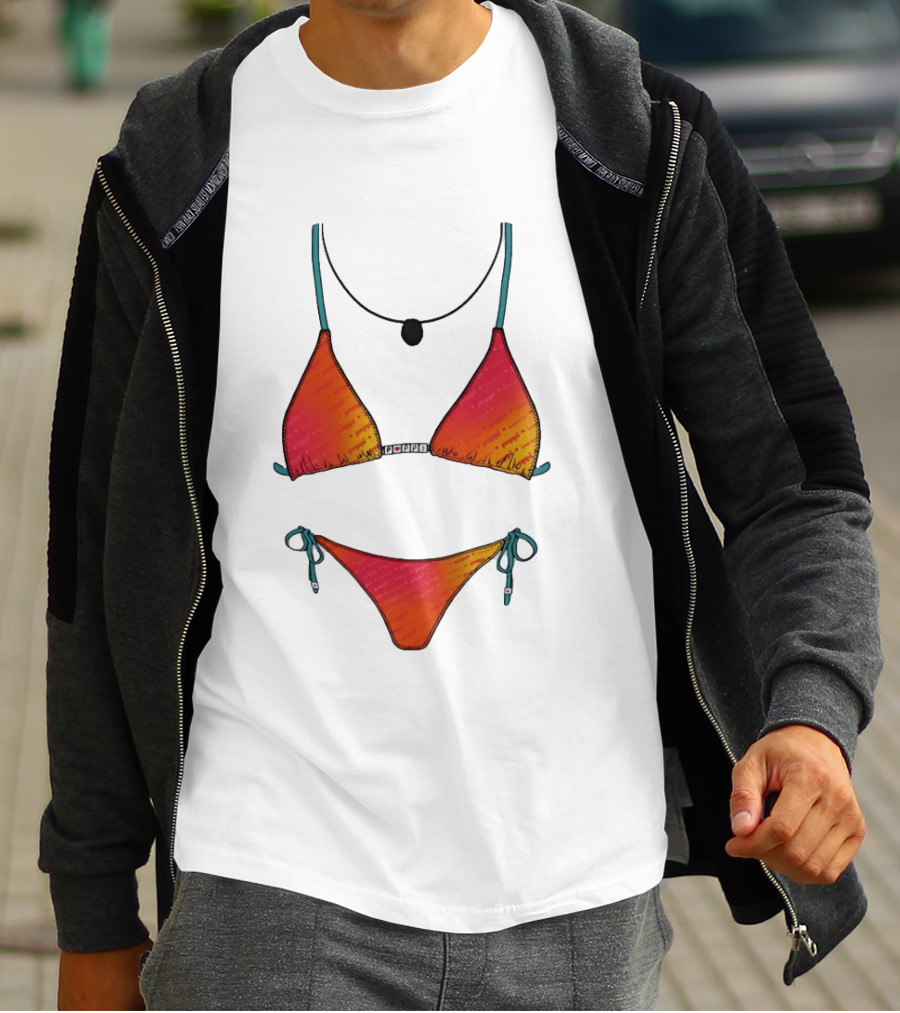 Poppi Bikini Swimsuit Colorful Summer Beachwear T-Shirt