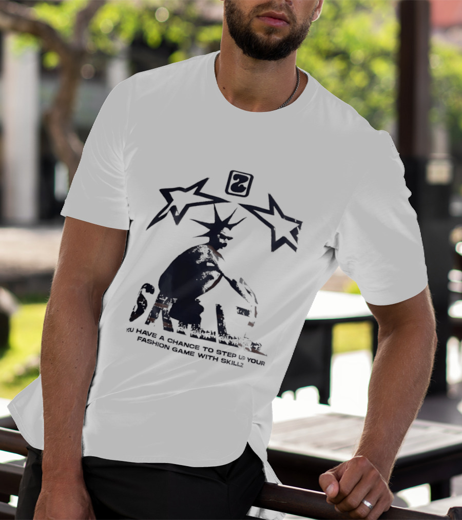 Skillz Fashion Game Streetwear Urban Art Rebel Graffiti Style New York Liberty Basketball T-Shirt