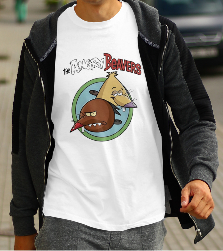 The Angry Beavers Nickelodeon 90s Cartoons Daggett And Norbert T-Shirt