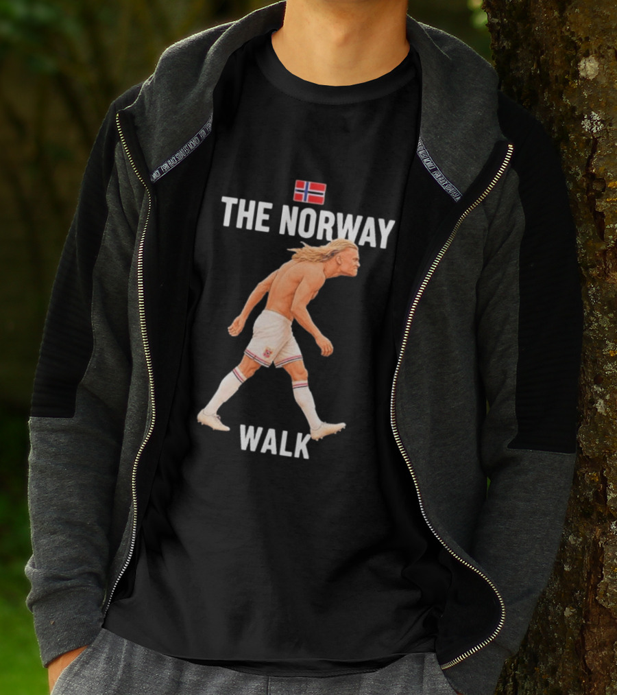 Erling Braut Haaland The Norway Walk 2026 Norway Flag Soccer T-Shirt