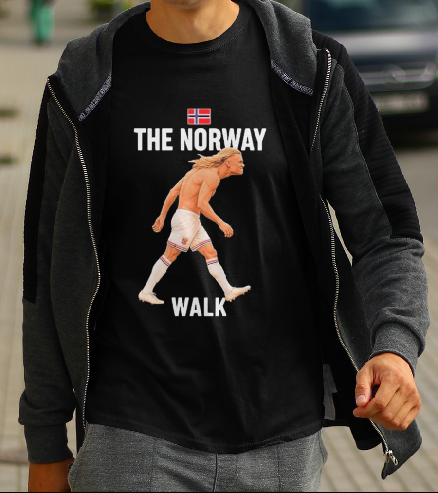 Erling Braut Haaland The Norway Walk 2026 Norway Flag Soccer T-Shirt