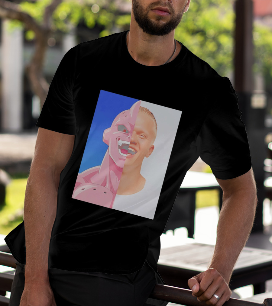 Erling Haaland Majin Buu Face Swap T-Shirt