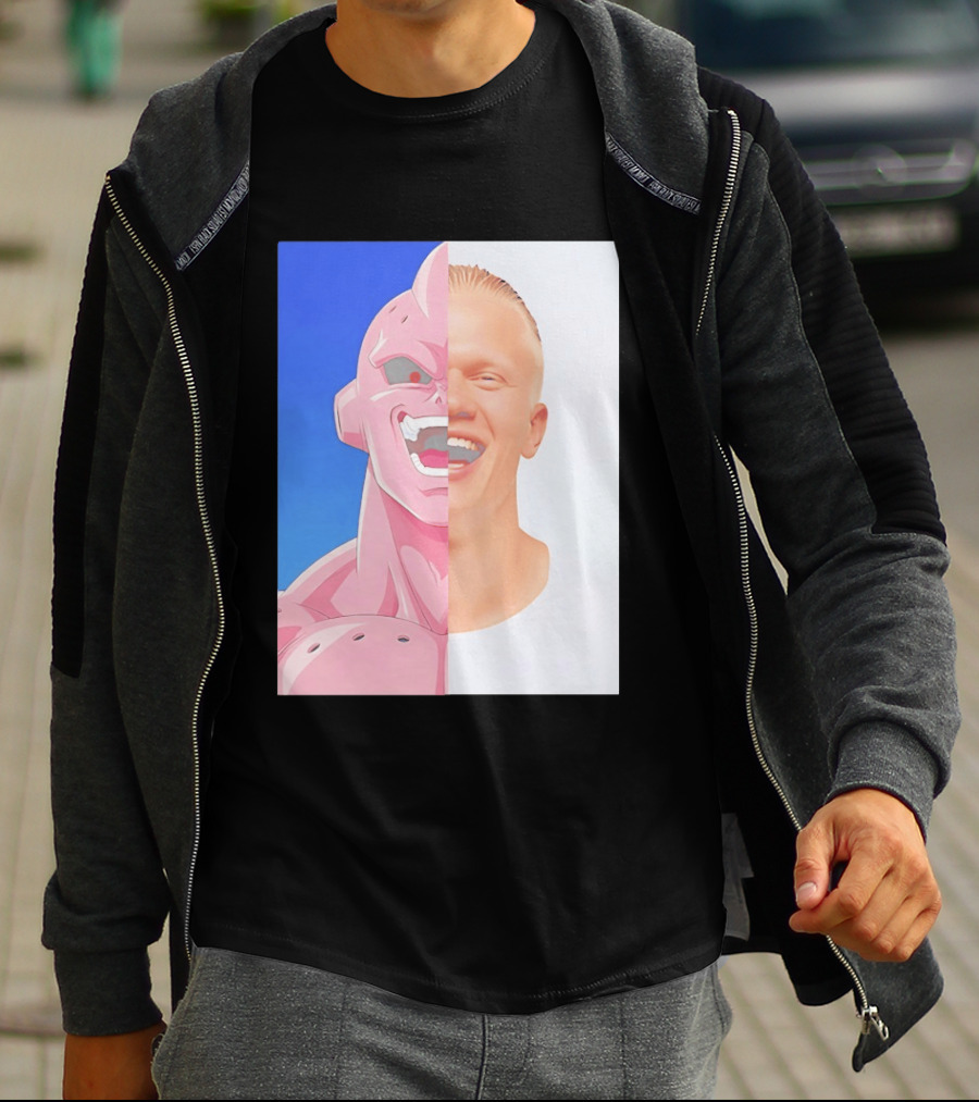 Erling Haaland Majin Buu Face Swap T-Shirt