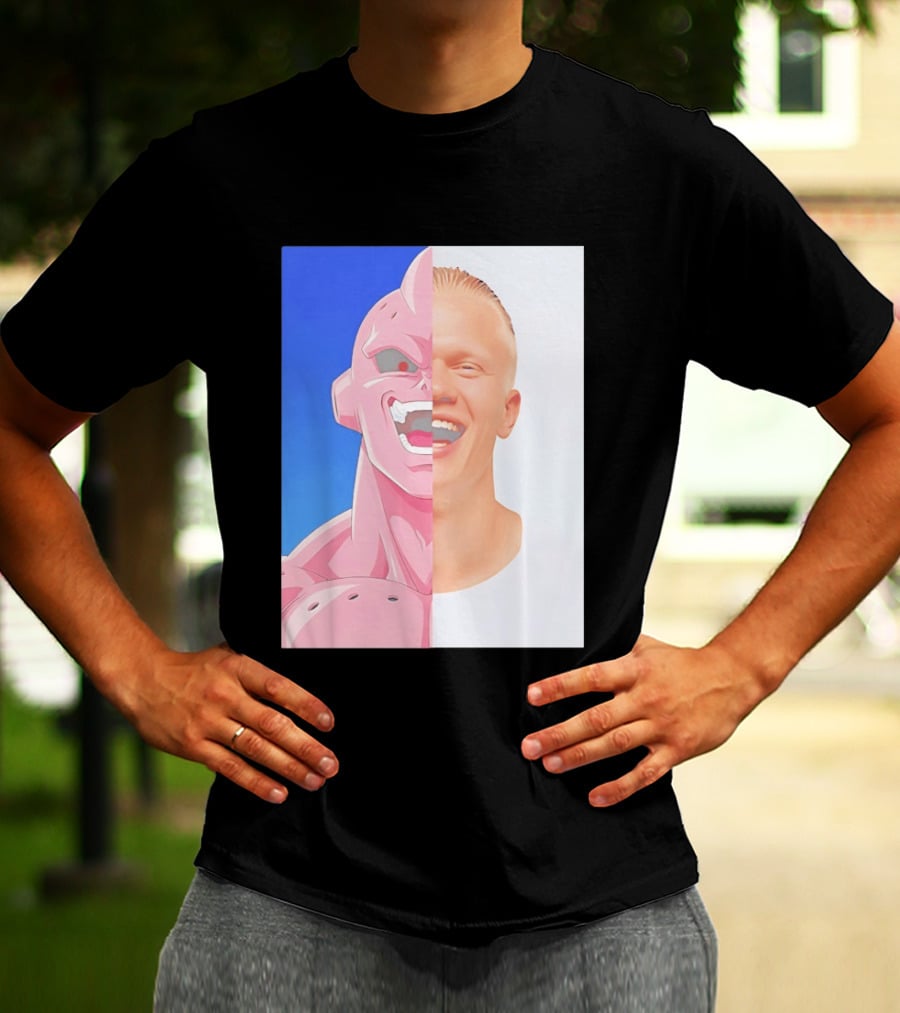 Erling Haaland Majin Buu Face Swap T-Shirt