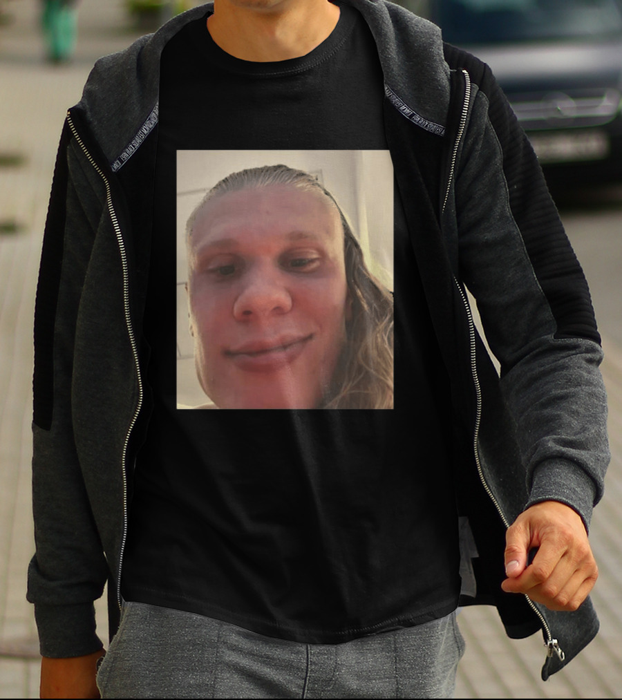 Erling Haaland S Face Close Up T-Shirt