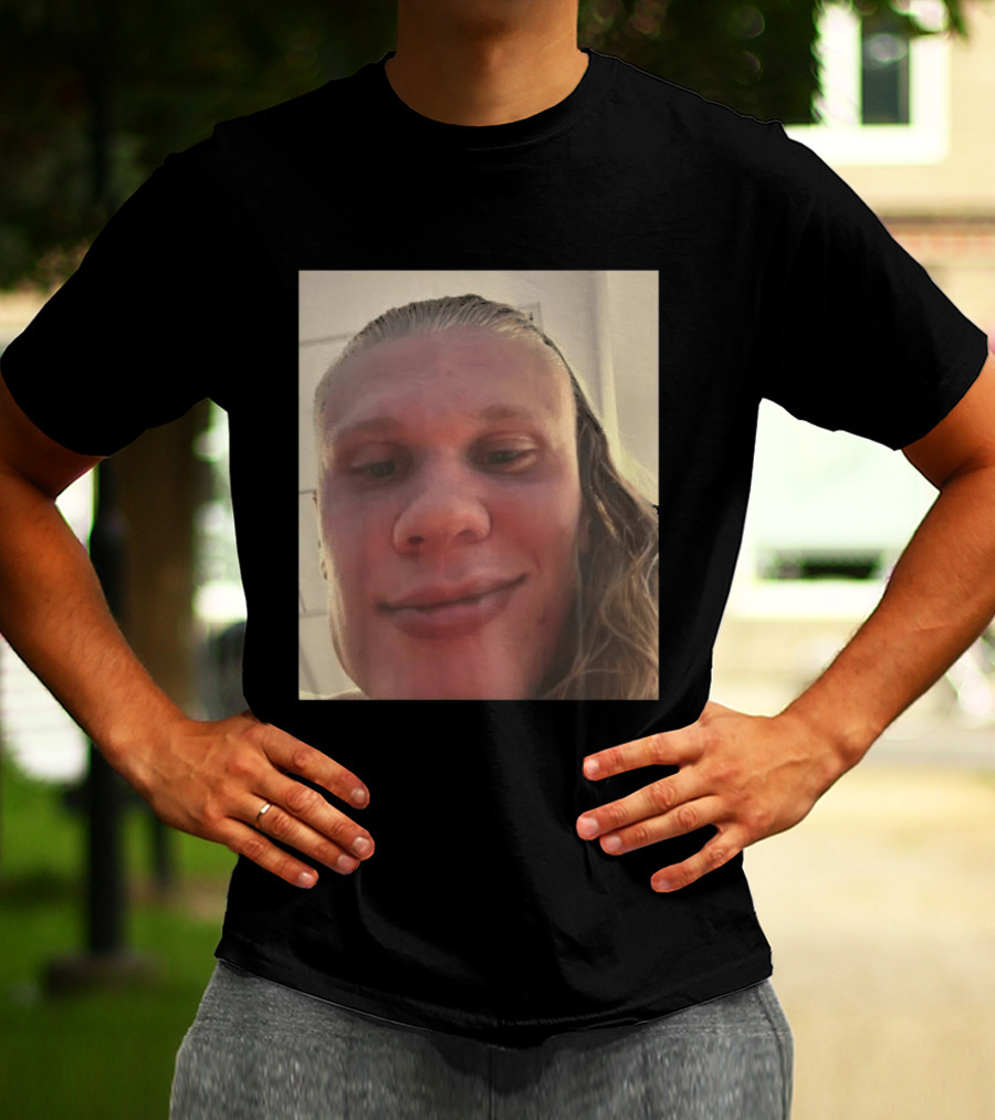 Erling Haaland S Face Close Up T-Shirt