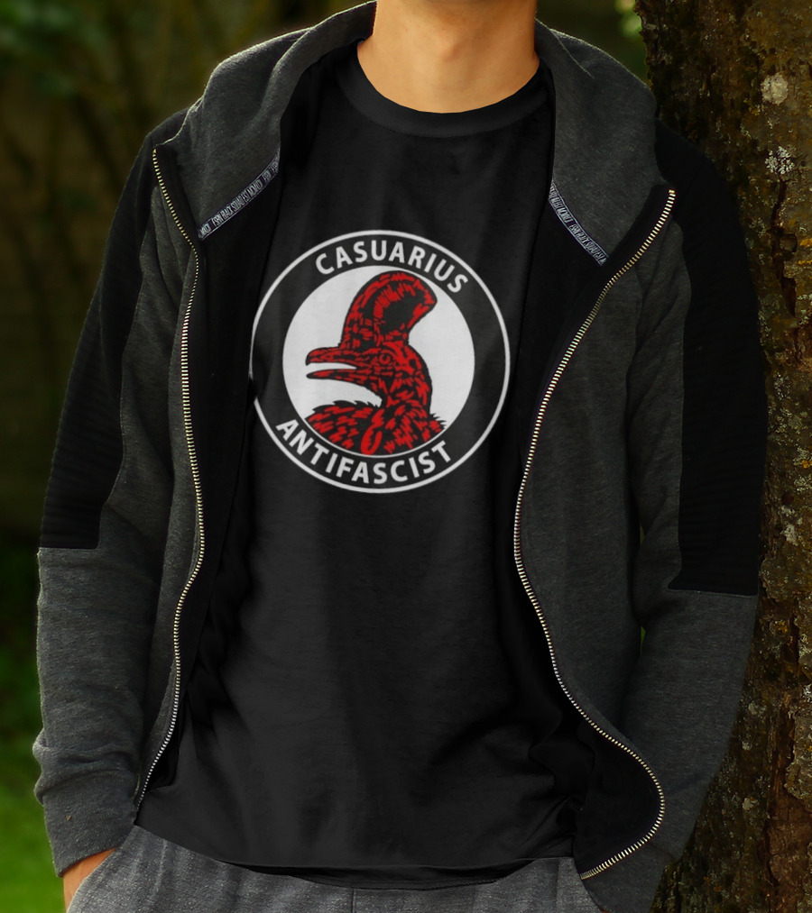 Casuarius Antifascist Cassowary Antifa T-Shirt