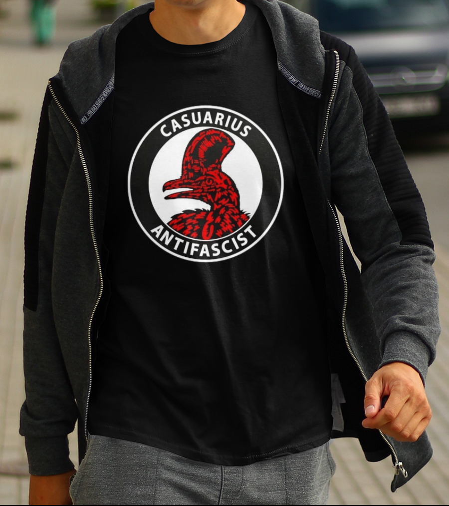 Casuarius Antifascist Cassowary Antifa T-Shirt