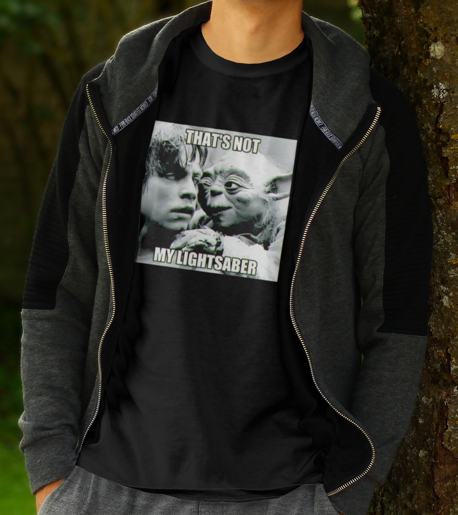 Luke Skywalker Yoda That's Not My Lightsaber Star Wars T-Shirt