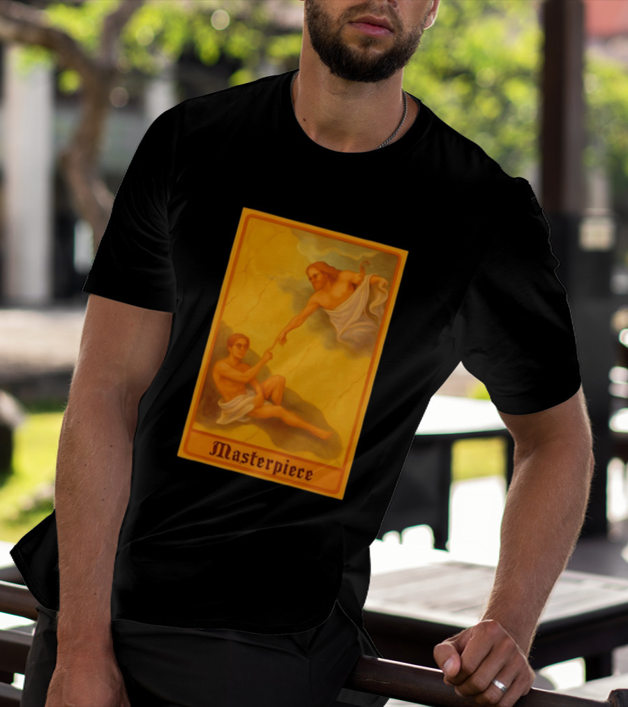 Masterpiece Michelangelo Creation Of Adam Iconic Classic Renaissance T-Shirt