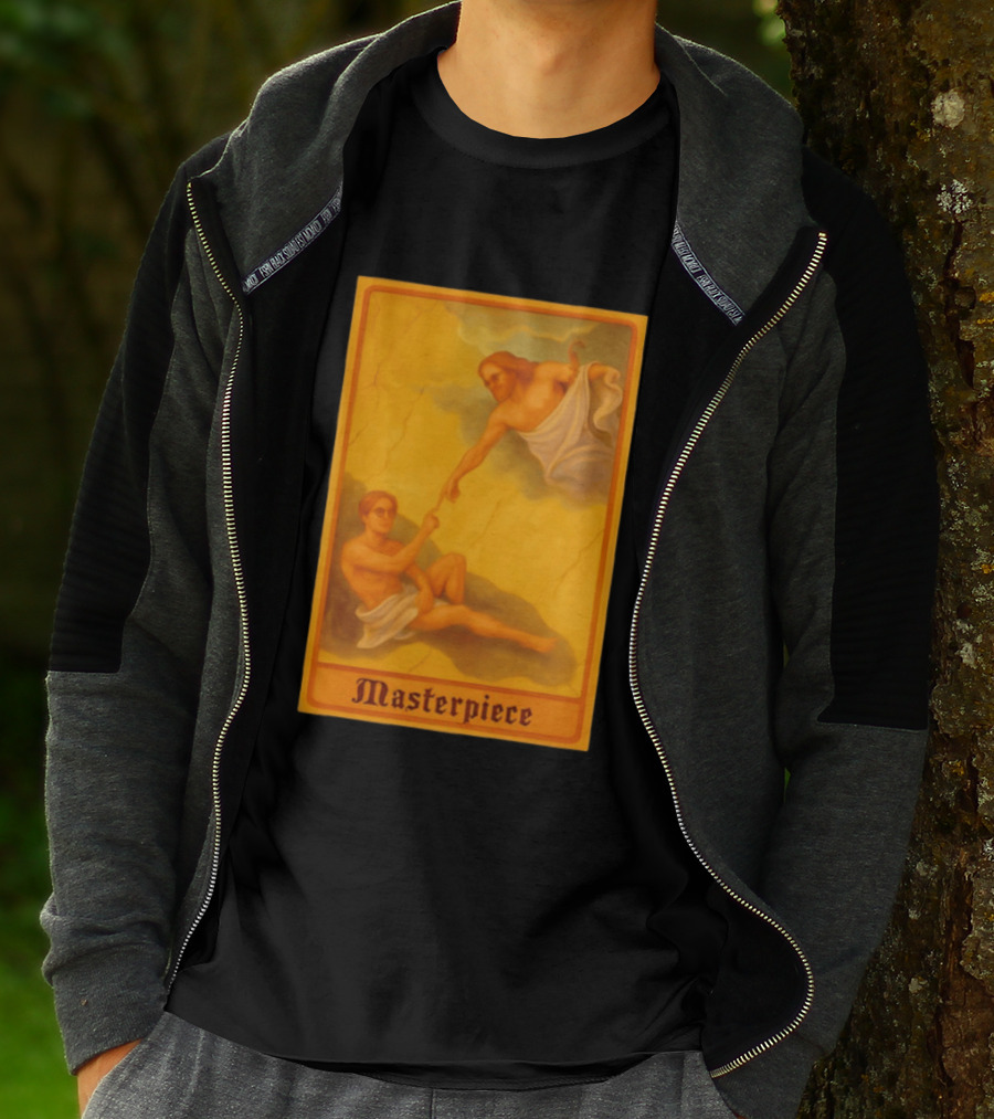 Masterpiece Michelangelo Creation Of Adam Iconic Classic Renaissance T-Shirt