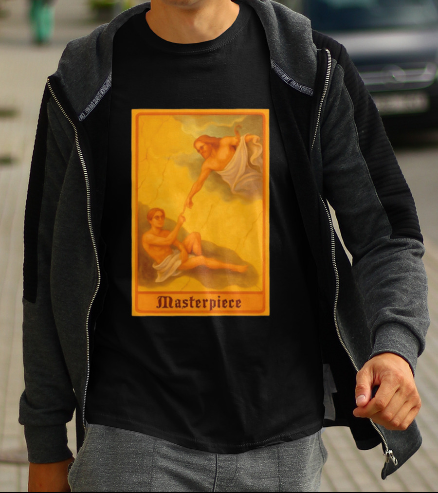 Masterpiece Michelangelo Creation Of Adam Iconic Classic Renaissance T-Shirt