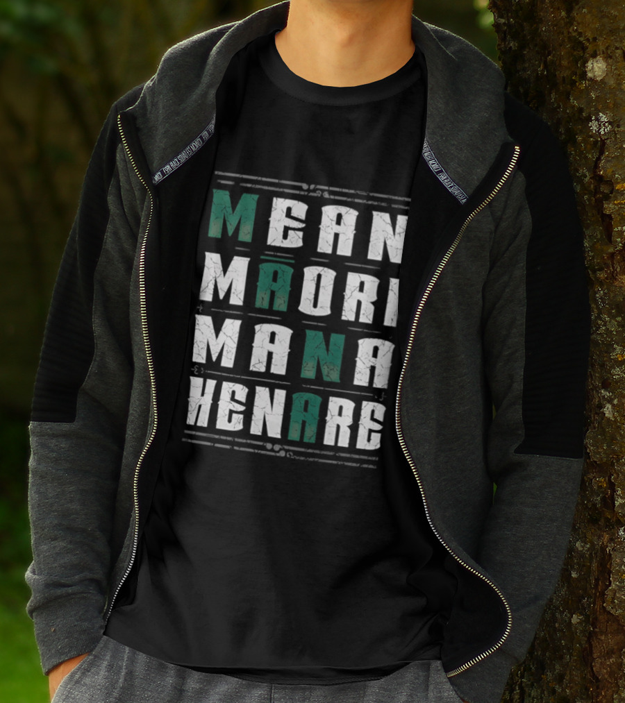 Mean Maori Mana Henare Distressed T-Shirt