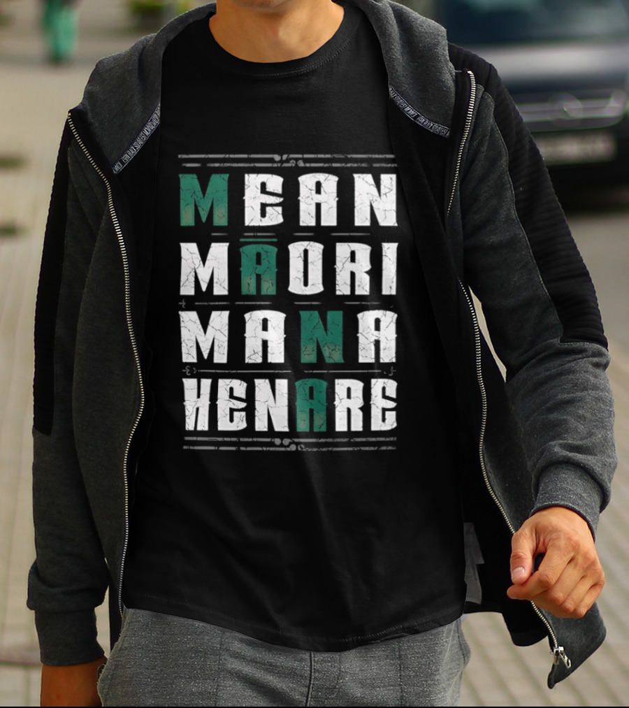 Mean Maori Mana Henare Distressed T-Shirt