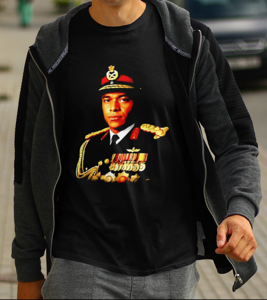 Idi Amin Dada Uganda Military Uniform Medal Illustrative T-Shirt