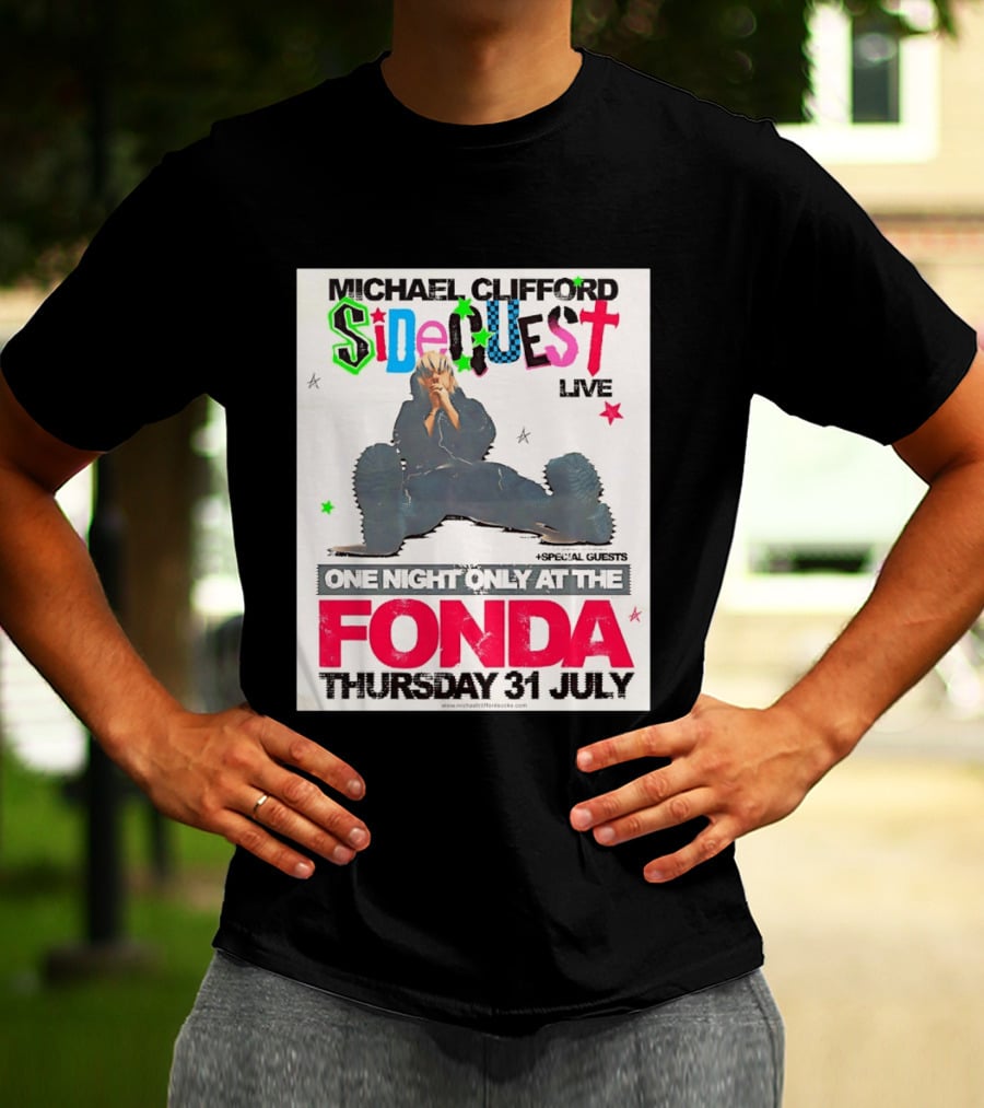 Michael Clifford Sideguest Live One Night Only At The Fonda Thursday 31 July T-Shirt