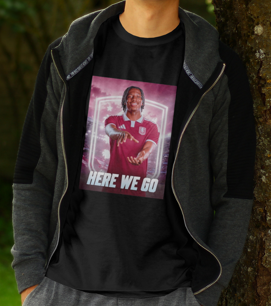 Jaden Philogene Here We Go Aston Villa Soccer Star Enthusiasm T-Shirt