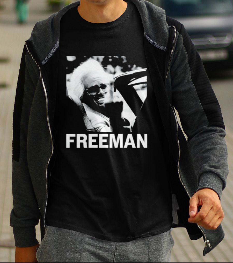 Morgan Freeman Middle Finger Actor Celebrity FREEMAN T-Shirt