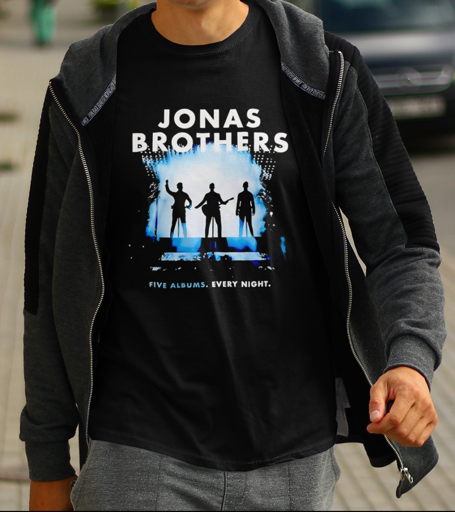 Jonas Brothers Five Albums Every Night Tour T-Shirt