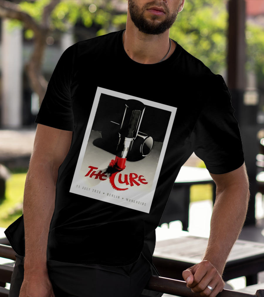 The Cure Berlin Concert 11 July 2026 Wuhlheide Lipstick T-Shirt