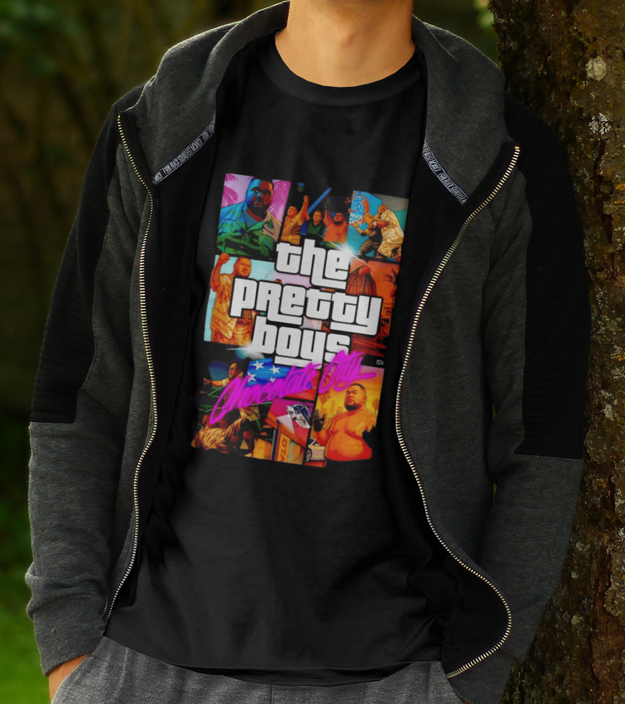 The Pretty Boys Chocolate City Collage Akashi Sushi Gaming Mashup T-Shirt