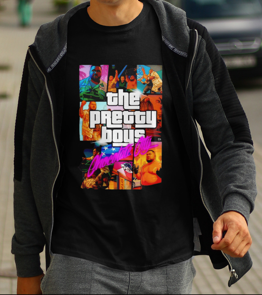 The Pretty Boys Chocolate City Collage Akashi Sushi Gaming Mashup T-Shirt