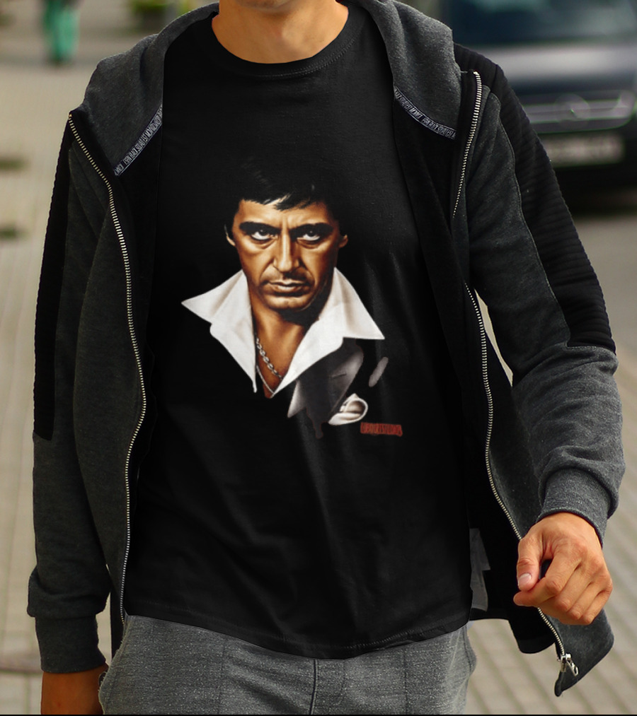 The World Is Yours Tony Montana Scarface 2 Sided T-Shirt