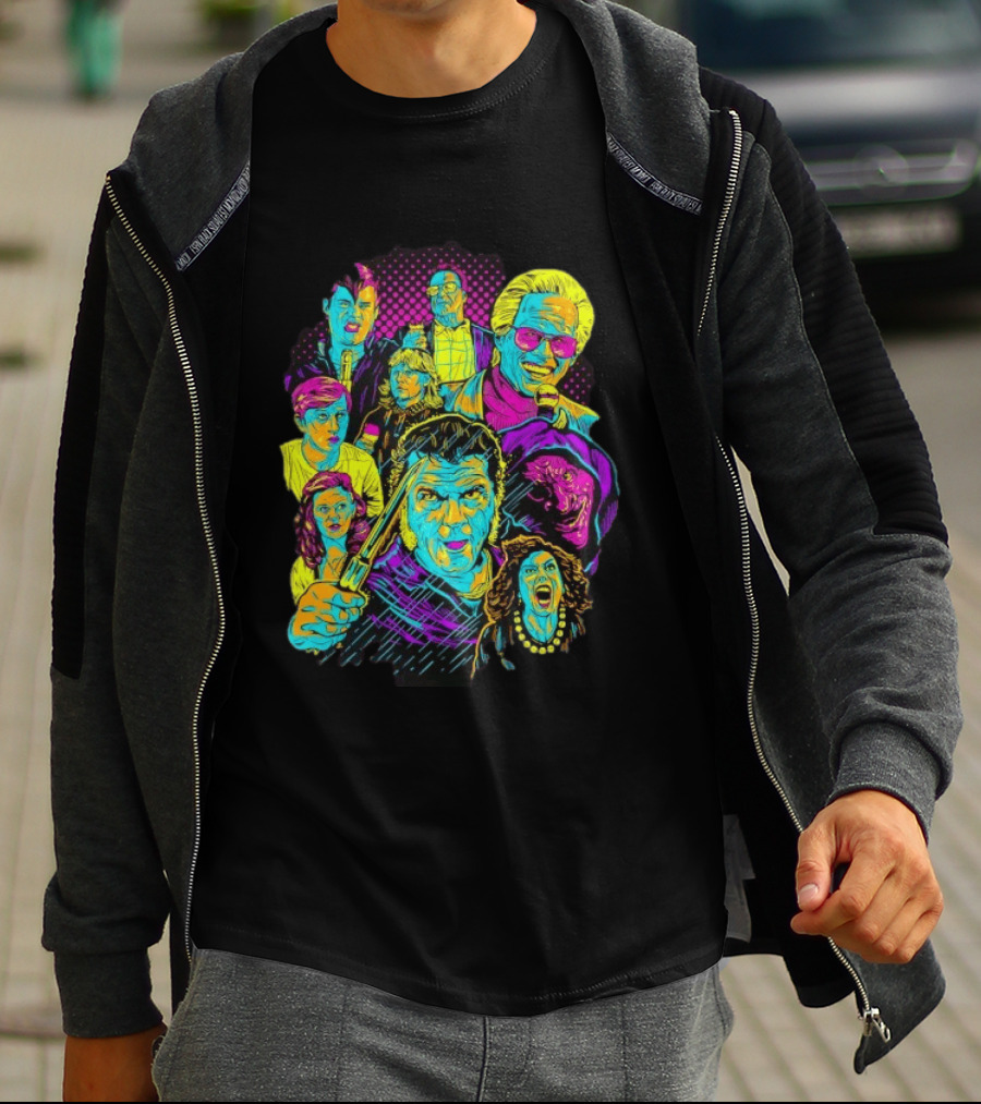 Twin Peaks Cast Neon Pop David Lynch T-Shirt