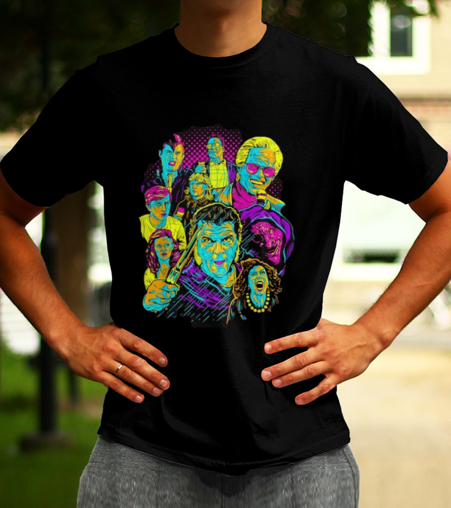 Twin Peaks Cast Neon Pop David Lynch T-Shirt