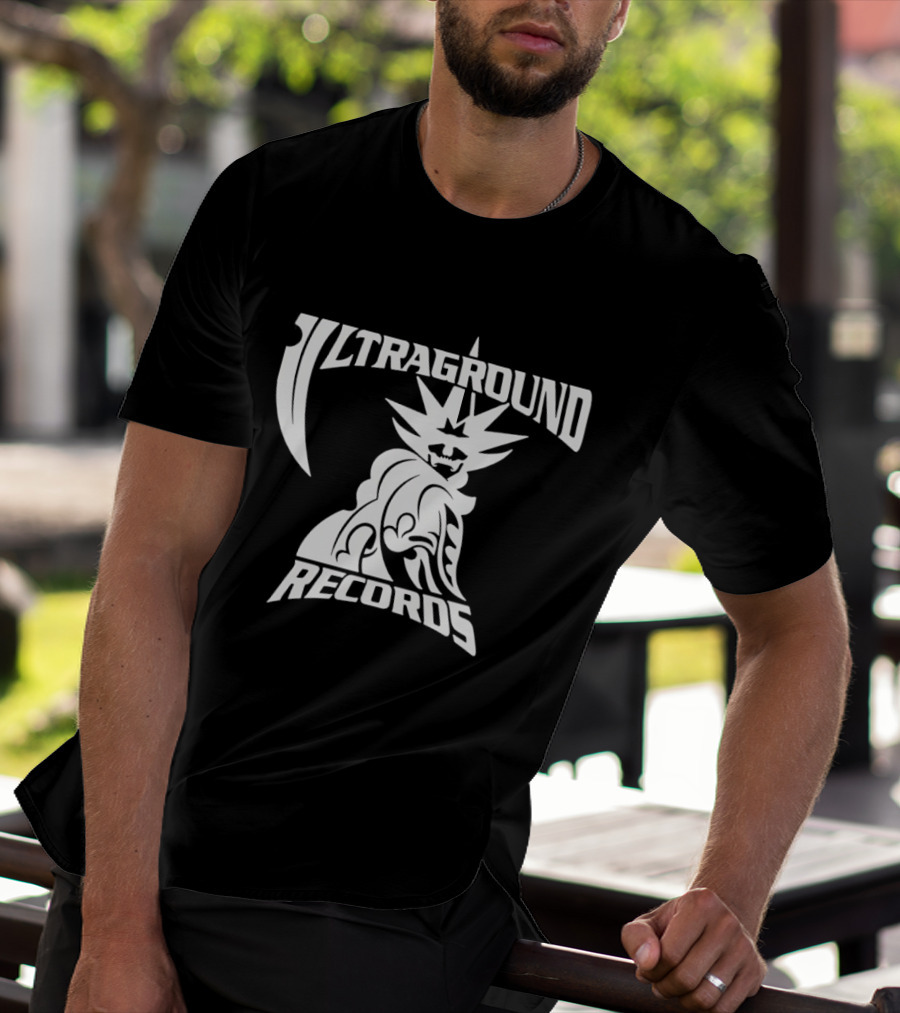 Ultraground Records Statue Of Liberty Inspired Music Label T-Shirt