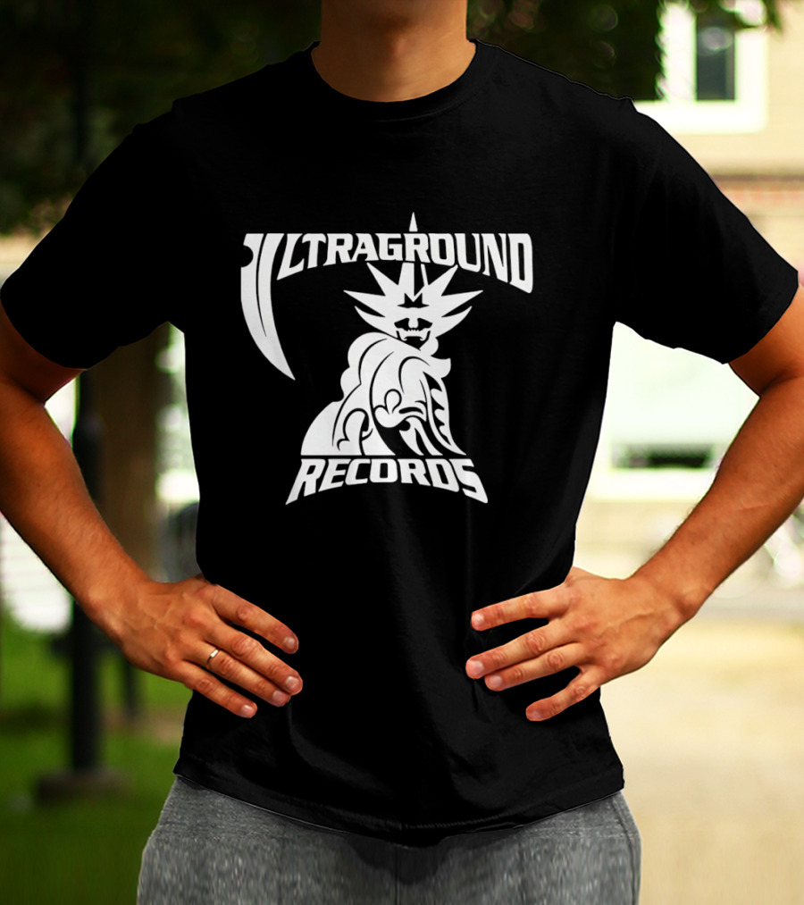 Ultraground Records Statue Of Liberty Inspired Music Label T-Shirt