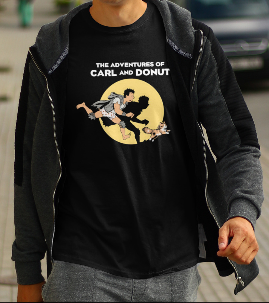 The Adventures Of Carl And Donut Cat Cartoon Series T-Shirt