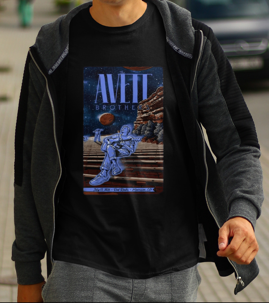The Avett Brothers Red Rocks July 12 2026 Morrison CO Concert T-Shirt