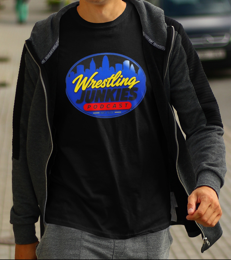 Wrestling Junkies Podcast Est 2023 Skyline T-Shirt