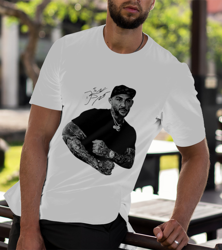 Dustin Poirier The Diamond UFC Tattooed Fighter Black Cap T-Shirt
