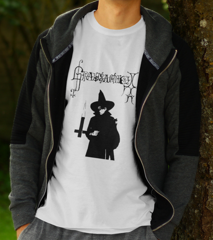 Gravsaamuel Witch Iconic Gothic Anime Dark Aesthetic T-Shirt