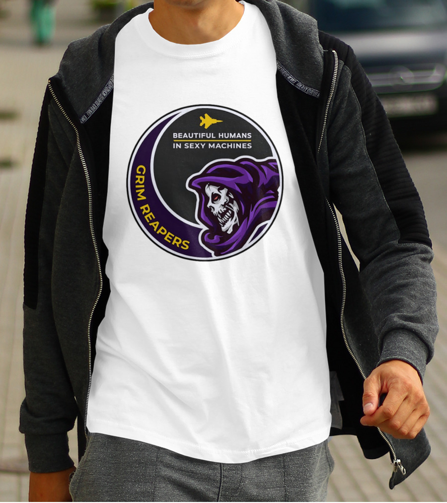 Grim Reapers Beautiful Humans In Sexy Machines Jet Pilot T-Shirt
