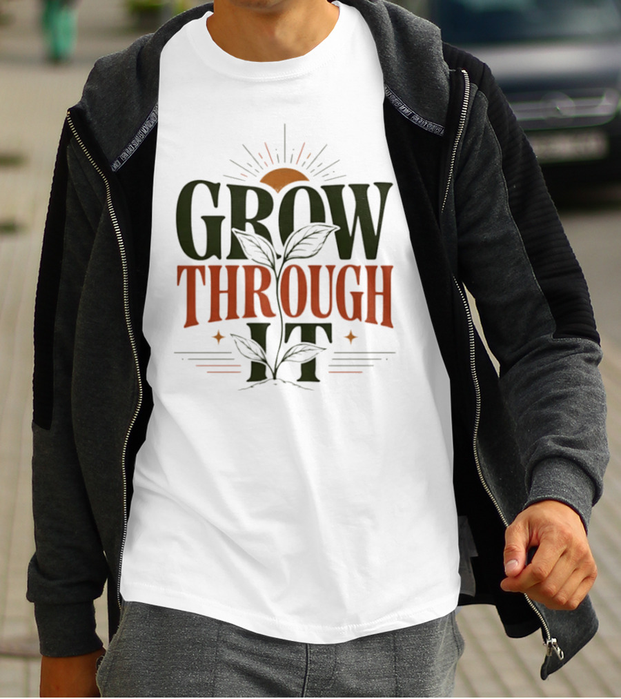 Grow Through It Sunburst Plant T-Shirt