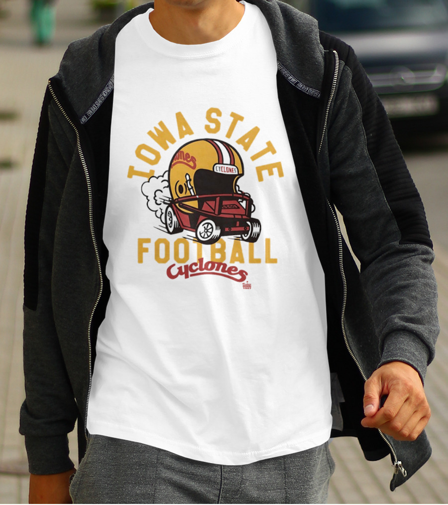 Iowa State Cyclones Helmet Football Team Fan Gear T-Shirt