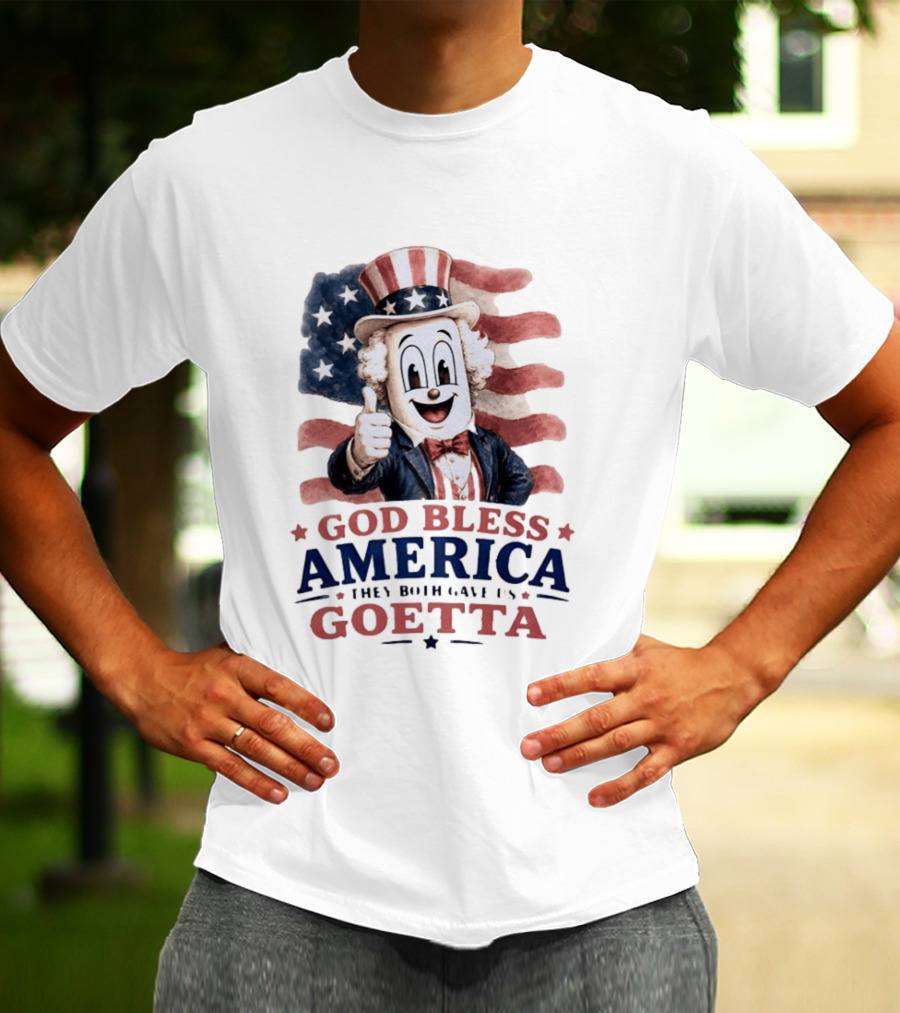 Uncle Sam Thumbs Up God Bless America Goetta Patriotic T-Shirt