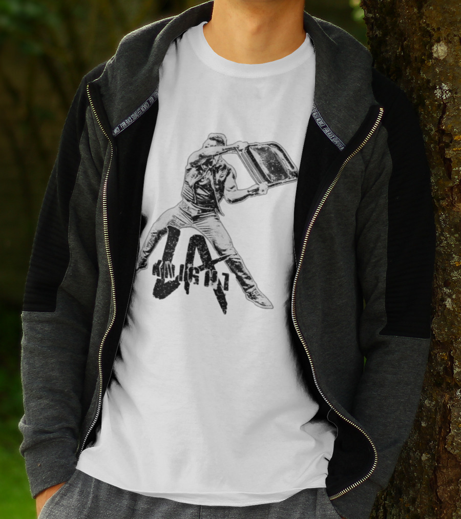 LA Knight Folding Chair Action Pose T-Shirt