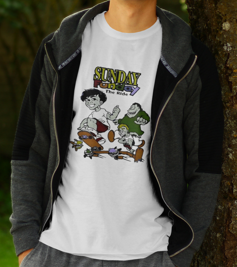 SUNDAY Funday The Ride Skateboarding Adventure Kids T-Shirt